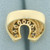 Mens Ruby and Diamond Lucky Horseshoe Ring in 14k Yellow Gold