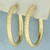 Italian Diamond Cut Hoop Earrings in 18k Yellow Gold
