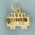 3D San Francisco Cable Car Charm in 14k Yellow Gold