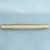 Vintage Floral Design Engraved Bar Pin in 10k Yellow Gold