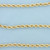 25 Inch Rope Link Chain Necklace in 10k Yellow Gold