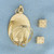Dice in a Cage Charm or Pendant in 14k Yellow Gold