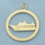 MS Seaward Cruise Ship Charm or Pendant in 14k Yellow Gold