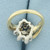 Diamond Cluster Ring in 14k Yellow Gold