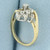 Diamond Cluster Ring in 14k Yellow Gold