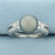 Tahitian Pearl and Diamond Ring in 14k White Gold