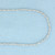 16 Inch Italian Twisting Boston Link Chain Necklace in 14k White Gold