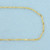 18 Inch Italian Twisting Curb Link Chain Necklace in 14k Yellow Gold
