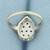 Diamond Pear Shaped Ring in 14k White Gold