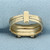Garnet Stacking Rings Set of 3 in 14k Yellow Gold