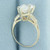 Pear CZ Ring in 14k White Gold