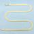 16 Inch Herringbone Link Chain Necklace in 14k Yellow Gold