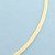 18 Inch Italian Omega Necklace in 14k Yellow Gold