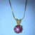 Natural Star Ruby Necklace in 14k Yellow Gold