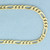 18 Inch Figaro Chain Link Necklace in 14k Yellow Gold