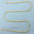 18 Inch Figaro Chain Link Necklace in 14k Yellow Gold