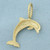 Dolphin Pendant in 14k Yellow Gold