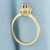 Ruby and Diamond Halo Flower Ring in 14k Yellow Gold