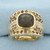 Rainbow Gemstone Statement Ring in 10k Yellow Gold
