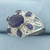 Tanzanite and Diamond Statement Ring in 10k White Gold