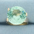 Mint Green Tourmaline Solitaire Ring in 14k Yellow Gold