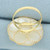 Mother of Pearl Filigree Large Statement Ring in 14k Yellow Gold