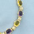 Heavy Amethyst and Citrine Bracelet in 14k Yellow Gold