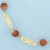 Orange Goldstone Bracelet in 14k Yellow Gold