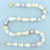 Baroque Multi Color Akoya Pearl Necklace in 14k Yellow Gold