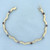 Rainbow Gemstone Wave Bracelet in 14K Yellow Gold