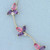 Amethyst, Pink Topaz, and Diamond Bracelet in 14K Yellow Gold