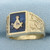 Vintage Masonic Ring in 10k Yellow Gold