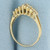 Double Diamond Row Ring in 14k Yellow Gold