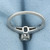 Antique Asscher Cut Diamond Solitaire Engagement Ring in Platinum