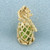 Hawaii Pineapple Peridot Charm in 14k Yellow Gold