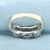 CZ Engagement Ring in 14k White Gold