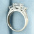 CZ Engagement Ring in 14k White Gold