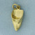 Vintage Clog Shoe Charm in 18k Yellow Gold