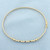 Tanzanite and Diamond Bangle Bracelet in 10k Yellow Gold
