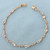Morganite and Diamond Heart Bracelet in 10k Rose Gold