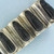 Heavy Onyx Wide Link Bracelet in .925 Sterling Silver