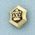 Vintage Alpha Chi Sigma Chemical Sciences Fraternity Pin in 14k Yellow Gold