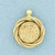 Druzy Quartz Pendant in 14k Yellow Gold