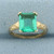 Vintage Mint Green Prasiolite Ring in 14k Yellow Gold