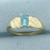 Swiss Blue Topaz Ring in 10k Yellow Gold
