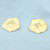 Leaf Design Stud Earring Enhancer Jackets in 14k Yellow Gold