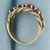Rainbow Topaz Rope Design Ring in 10k Yellow Gold