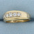 Five Stone Diamond Wedding or Anniversary Band Ring in 14k Yellow Gold