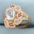 Topaz and Diamond Ring in 14k Rose Gold