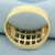 Mens Invisible Set Diamond Ring in 10k Yellow Gold